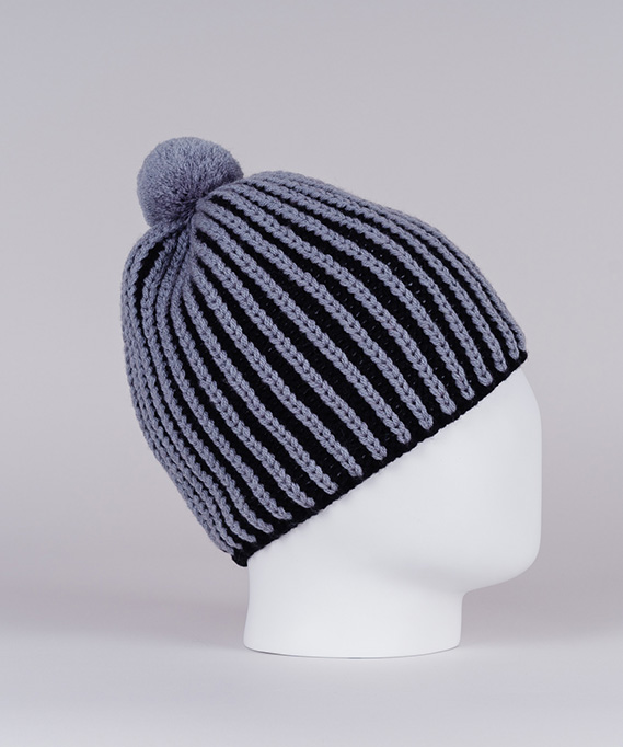 Вязанная шапка Nordski Wool Black/Grey