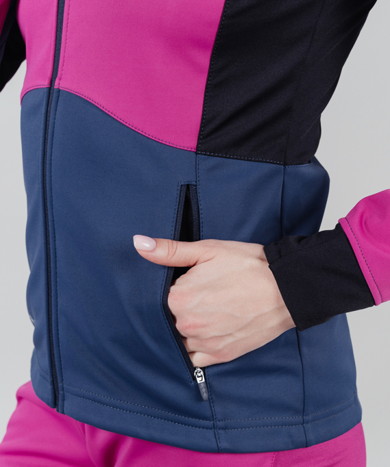 Тренировочная куртка Nordski Pro Fuchsia/Blue W