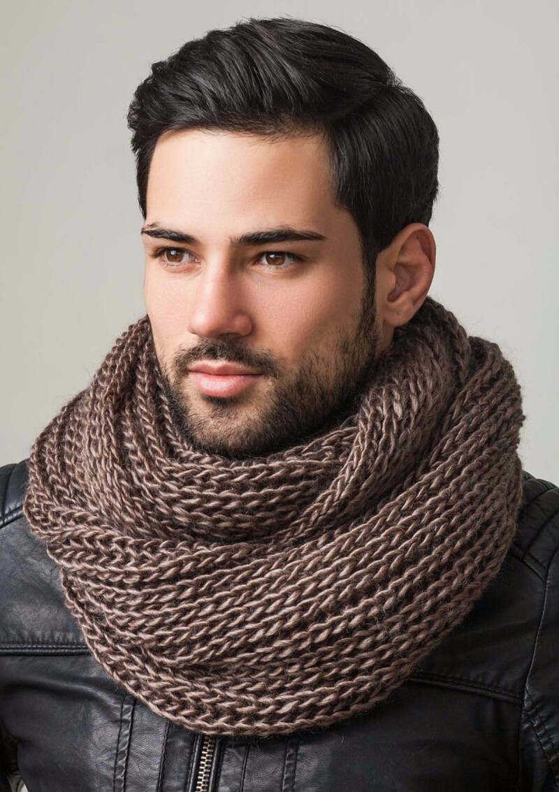 Как оригинально и интересно носить шарф хомут