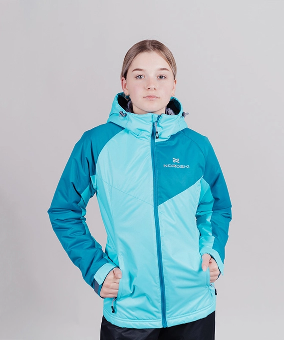 Утепленная куртка Nordski Jr. Premium-Sport Aquamarine/Blue
