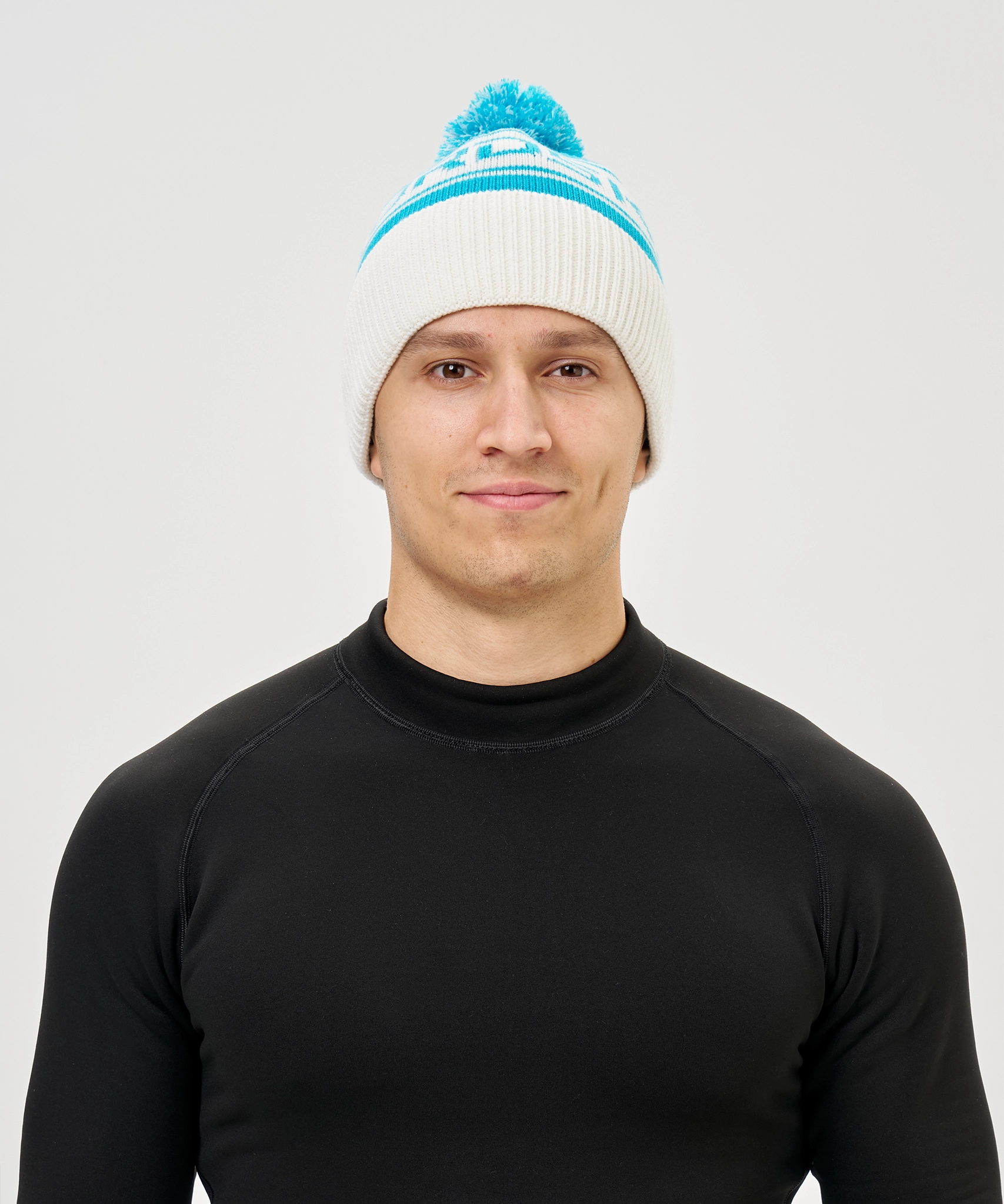 Шапка Nordski Blizzard Aquamarine/White