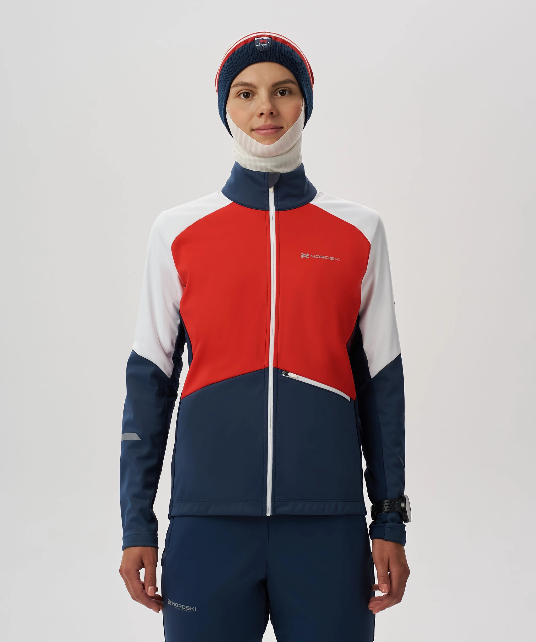 Тренировочная куртка Nordski Pro 2.0 White/Pearl Blue W