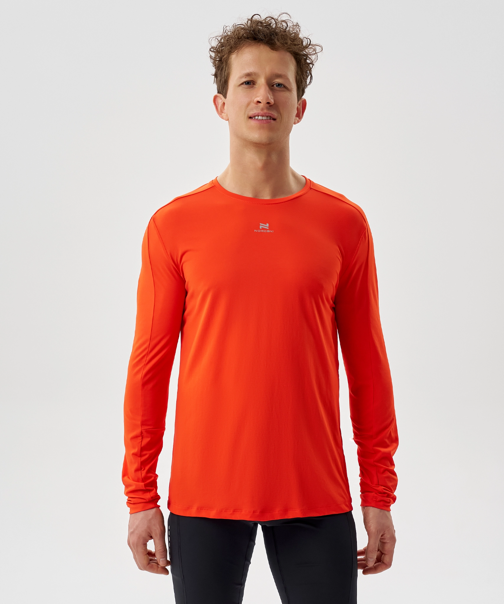 Футболка Nordski Upcast Orange с длинным рукавом