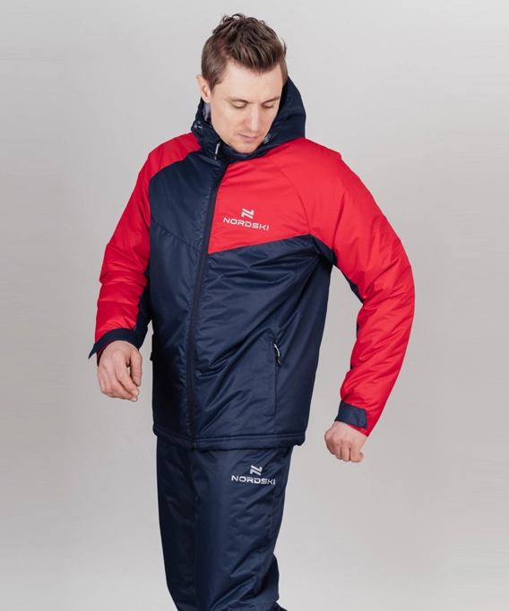 Утепленная куртка NORDSKI Premium-Sport Red/Dark Navy