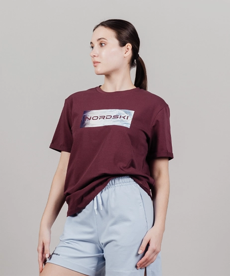 Футболка укороченная Nordski Simple Logo Soft Pink W