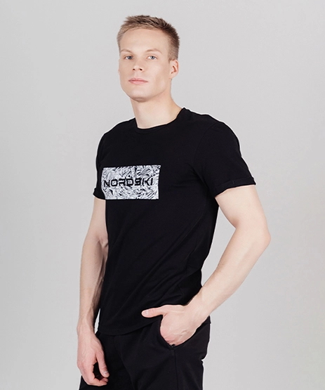 Футболка Nordski Simple Logo Grey/Ice