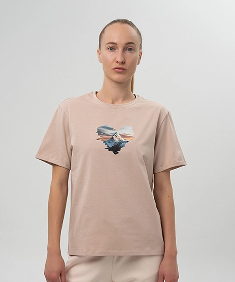 Футболка укороченная Nordski Simple Logo Soft Pink W