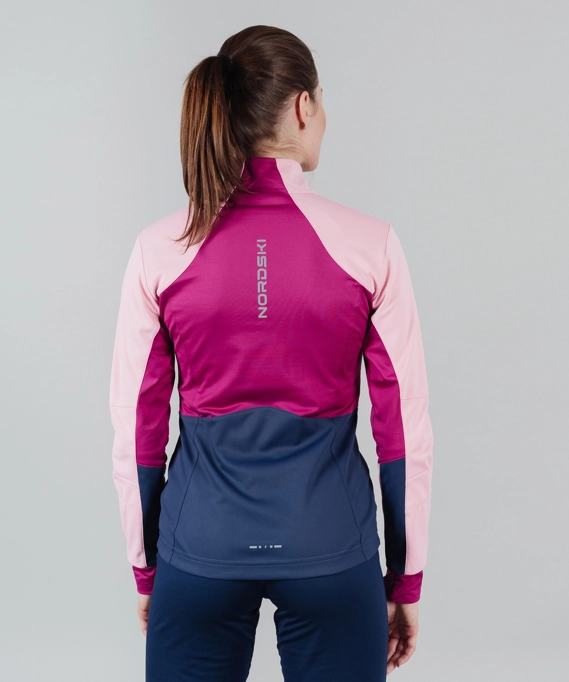 Тренировочная куртка Nordski Pro Candy Pink/Blue W