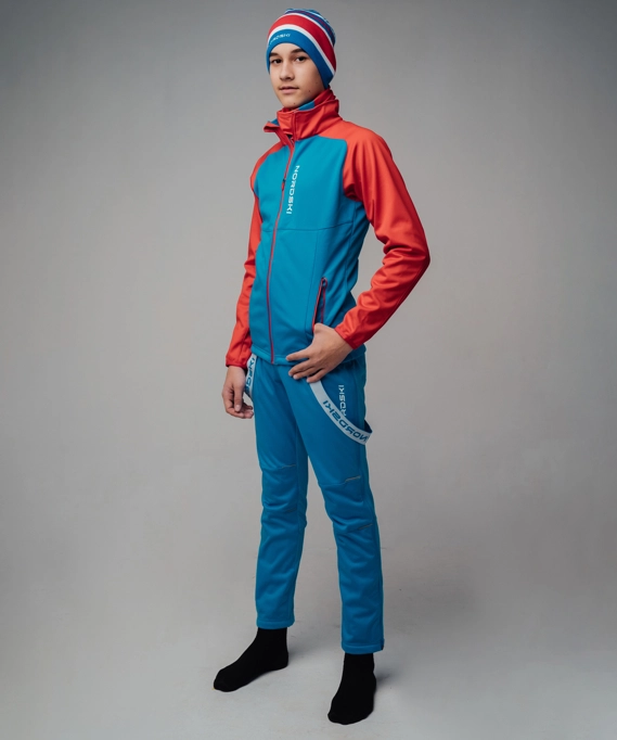 Разминочная куртка NORDSKI Jr. Premium Blue/Red