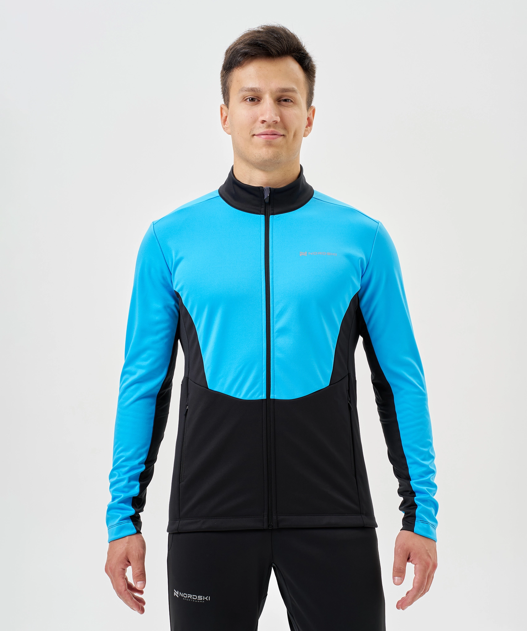 Тренировочная куртка Nordski Advance Light Blue/Black
