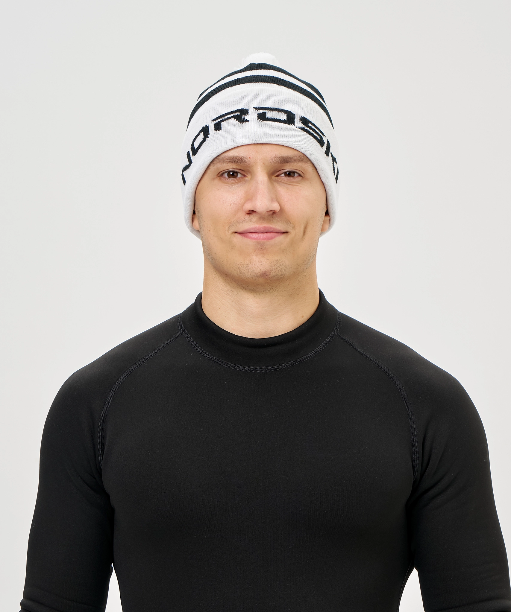 Шапка Nordski Winter Black/Light Blue