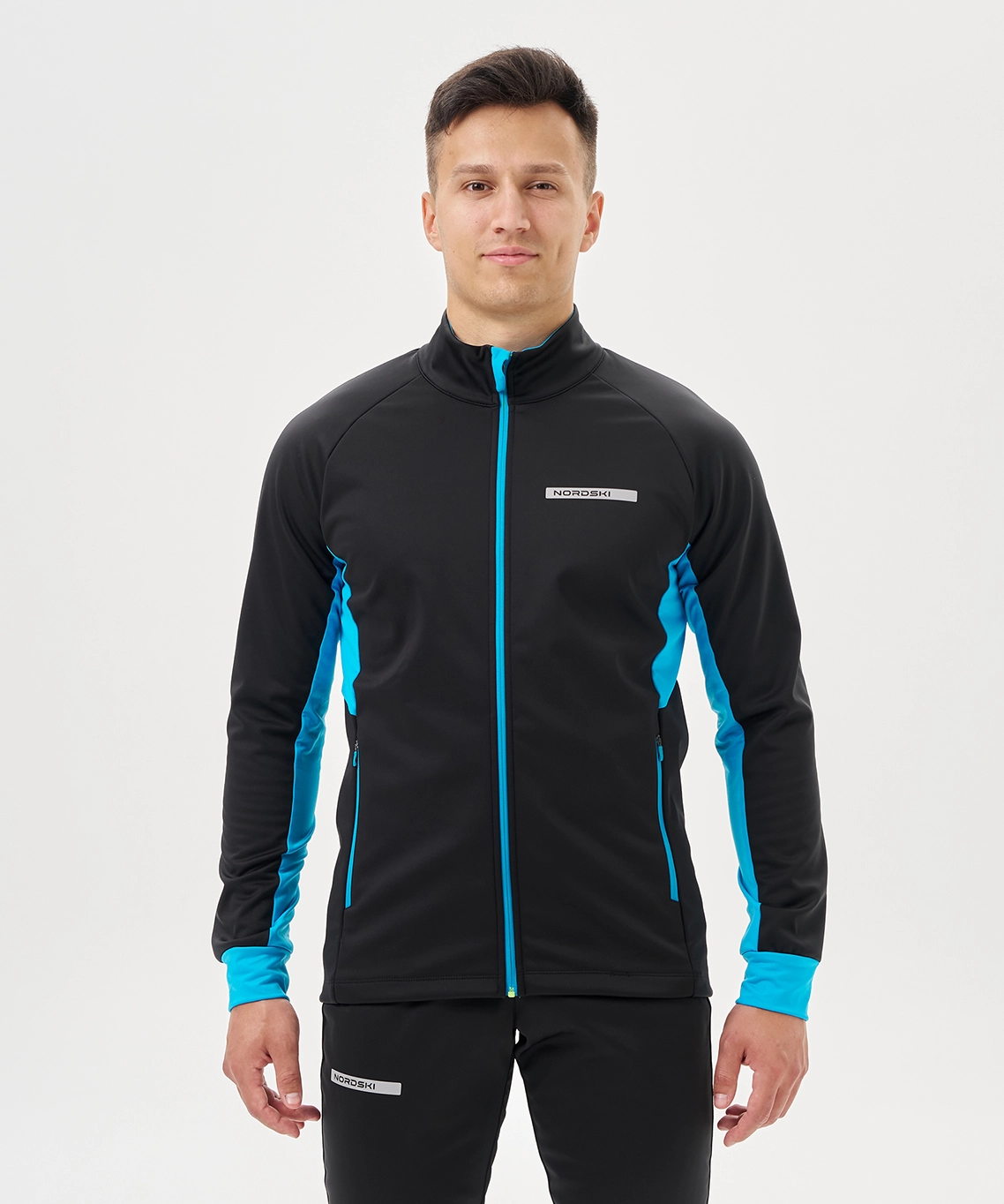 Тренировочная куртка Nordski Core Black/Breeze
