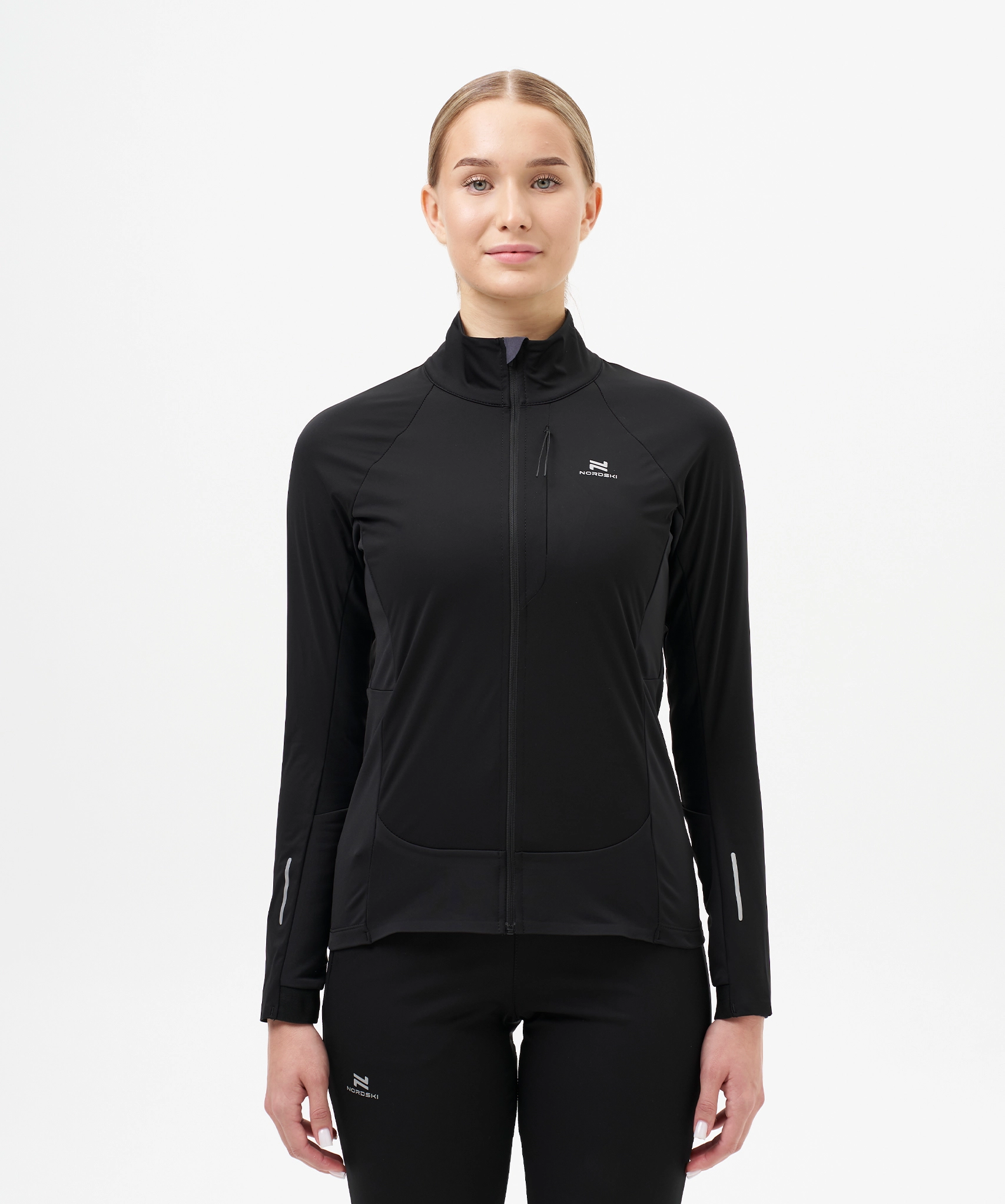 Тренировочная куртка Nordski Race Black/Ice Mint W