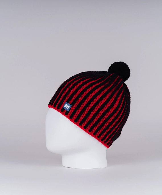 Вязанная шапка Nordski Wool Black/Red