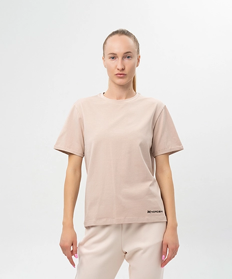 Футболка укороченная Nordski Simple Logo Soft Pink W