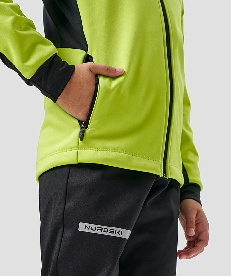Тренировочная куртка Nordski Jr. Core Lime/Black