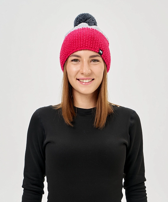 Шапка Nordski Frosty Pink/Grey
