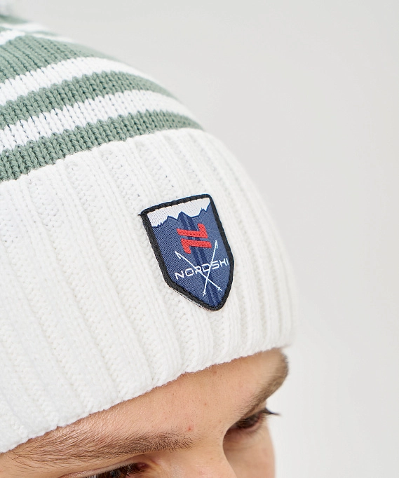 Шапка Nordski Severe Ice Mint/White