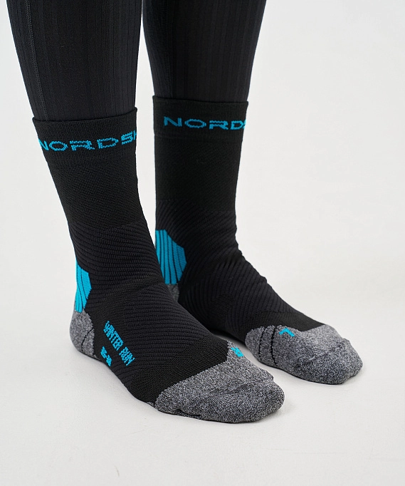 Носки Winter Run Black/Light Blue