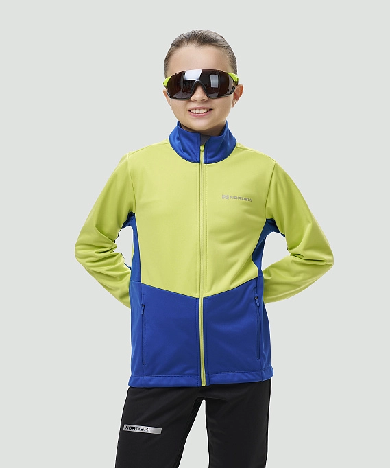 Тренировочная куртка Nordski Jr. Advance True Blue/Lime