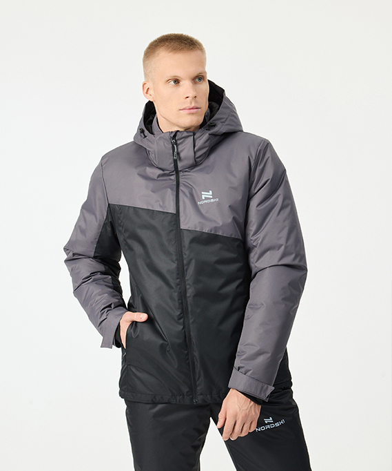 Утепленная куртка Nordski Active Grey/Black