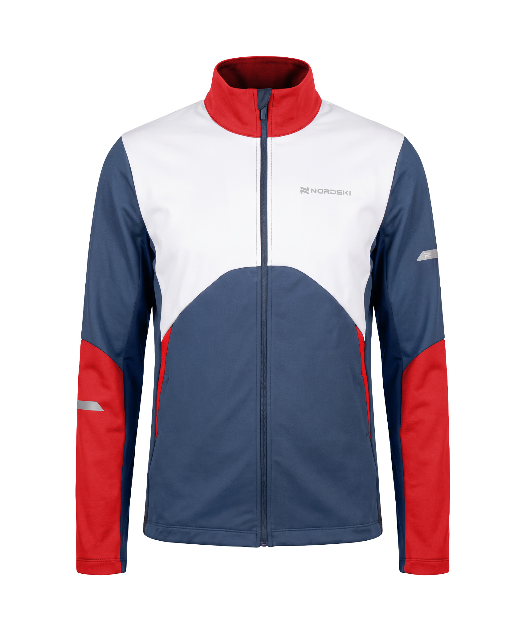 Тренировочная куртка Nordski Pro 2.0 White/Blue/Red