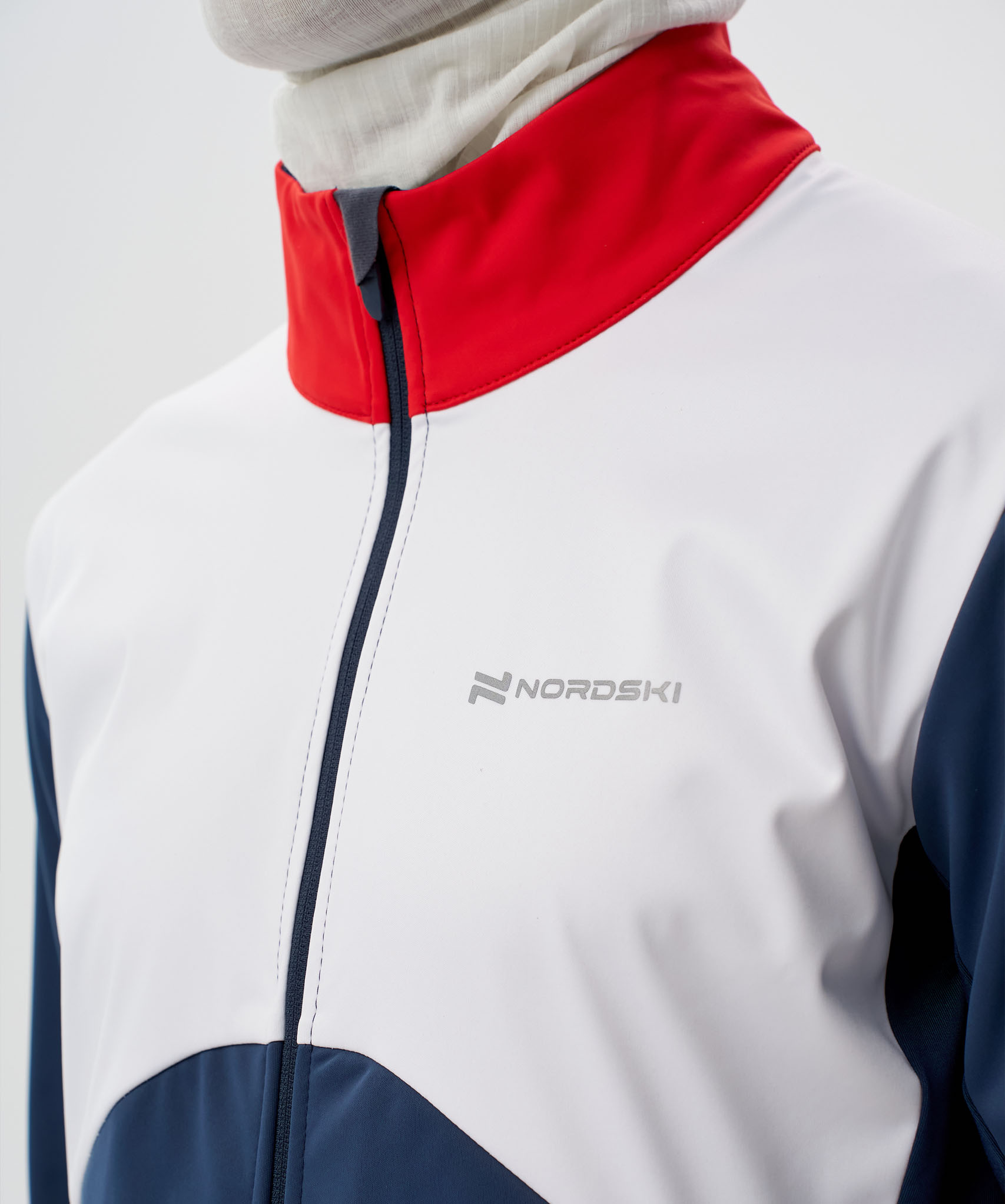 Тренировочная куртка Nordski Pro 2.0 White/Blue/Red