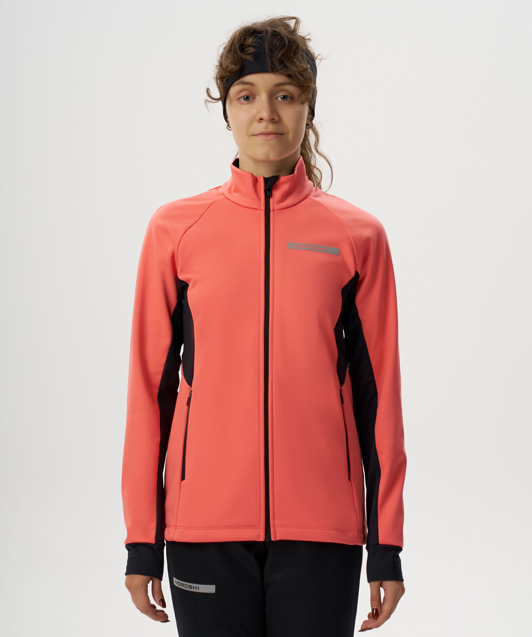 Тренировочная куртка Nordski Core Coral/Black W