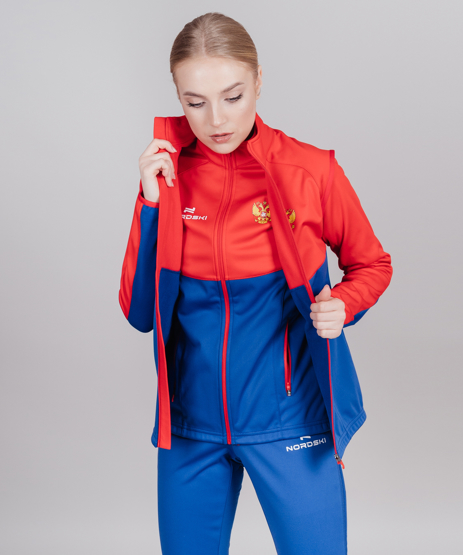 Разминочная куртка NORDSKI Premium Blueberry/Red W