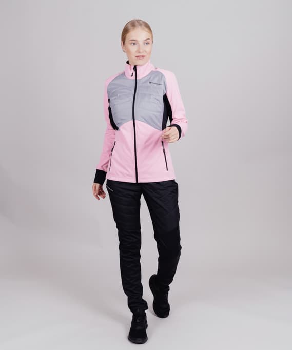 Куртка Nordski Hybrid Pro Candy Pink/Grey W