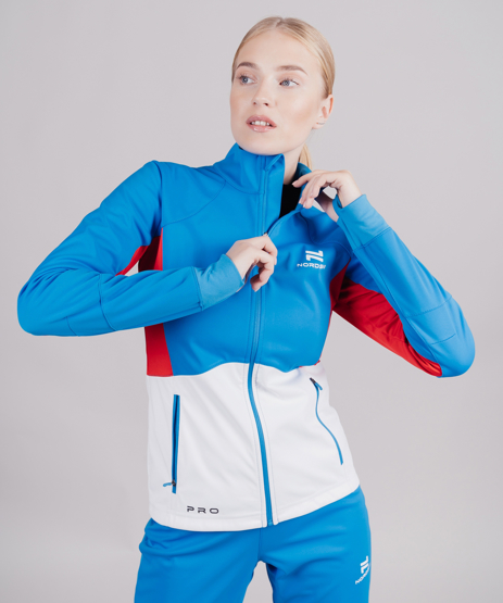 Тренировочная куртка Nordski Pro Fuchsia/Blue W