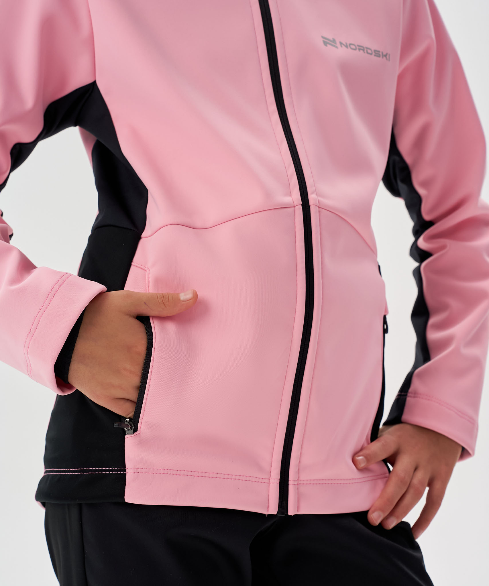 Тренировочная куртка Nordski Jr. Advance Candy Pink/Black