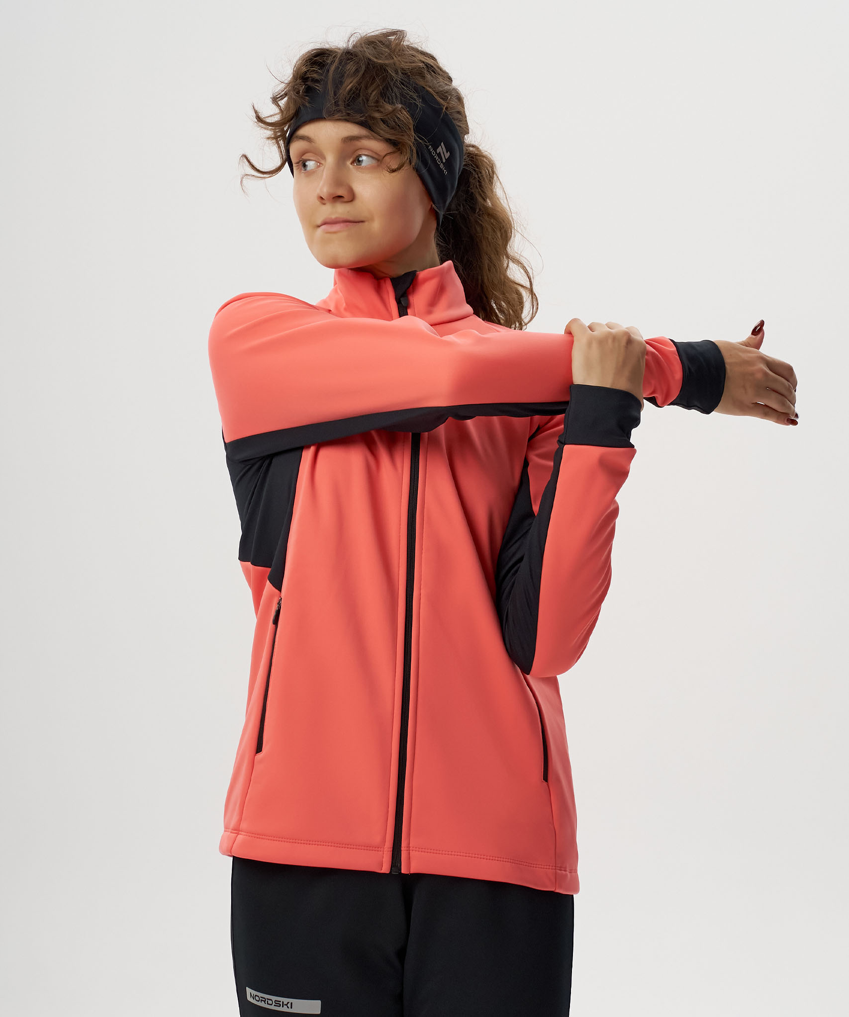 Тренировочная куртка Nordski Core Coral/Black W