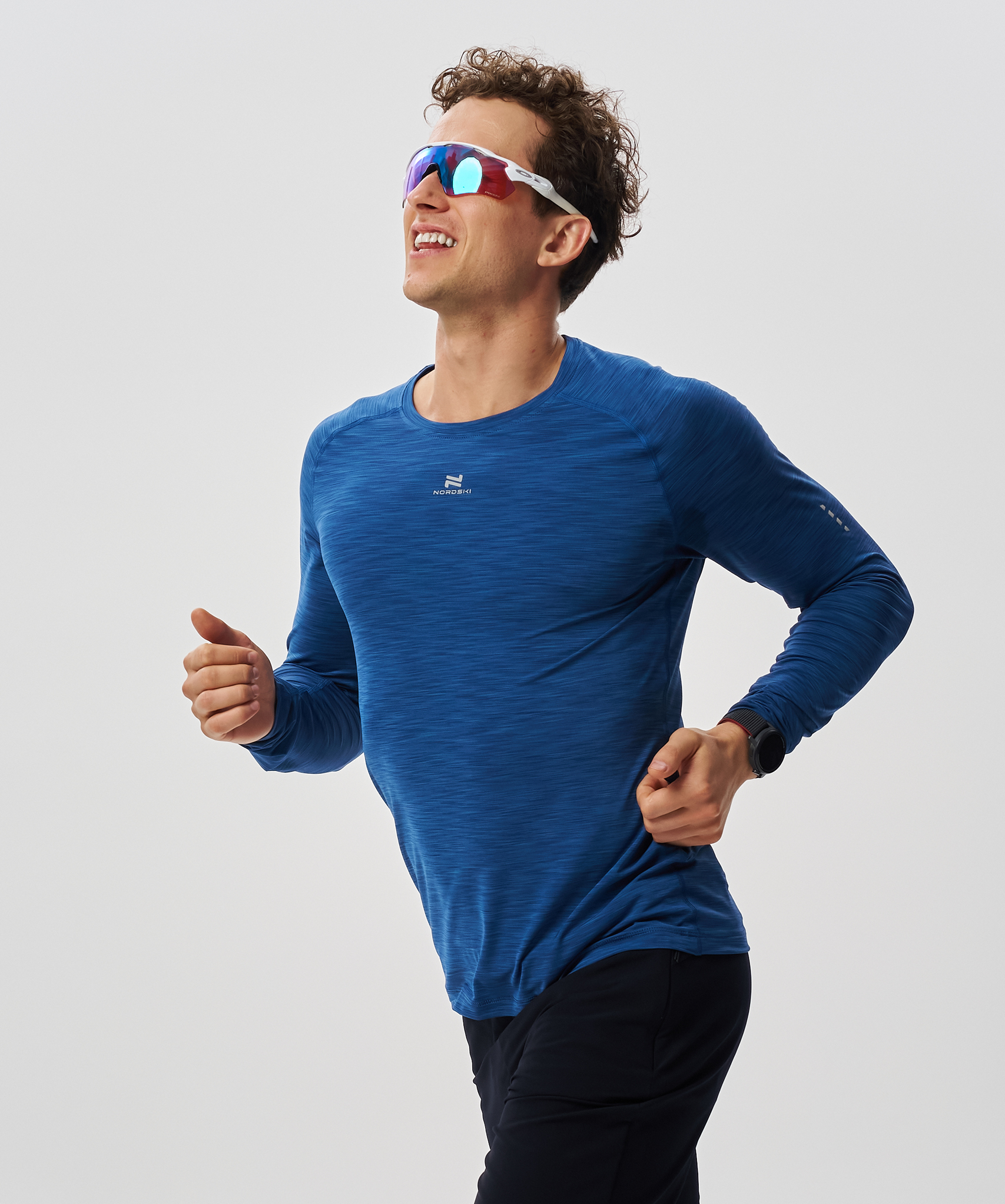 Футболка Nordski Pro Dark Blue с длинным рукавом