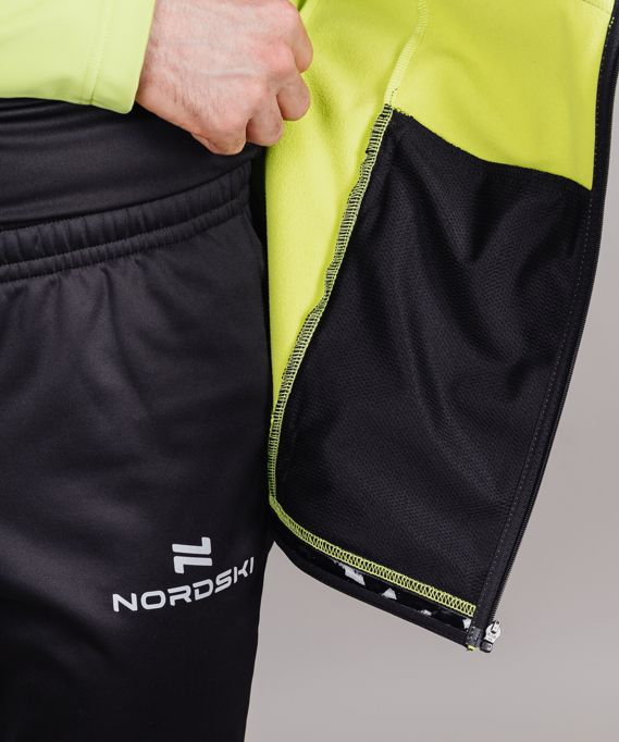 Разминочная куртка Nordski BASE Lime/Black