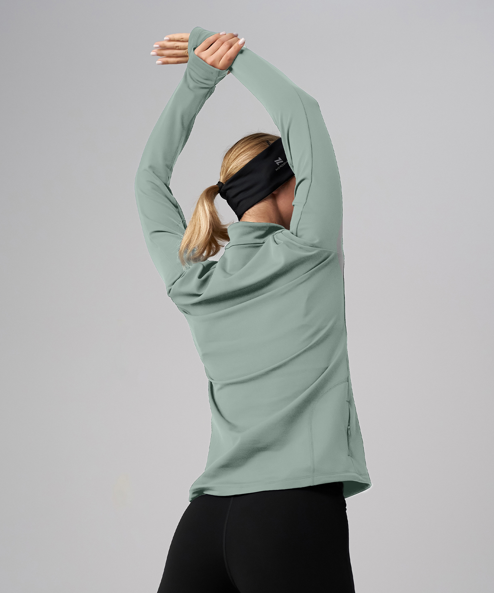 Лонгслив Nordski Winter Running Ice Mint W