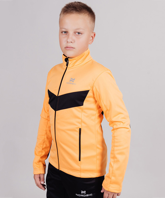 Разминочная куртка Nordski Jr.Base Orange/Black
