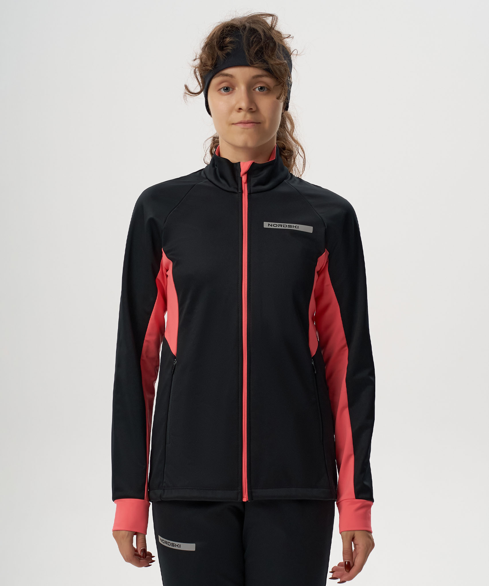 Тренировочная куртка Nordski Core Black/Coral W