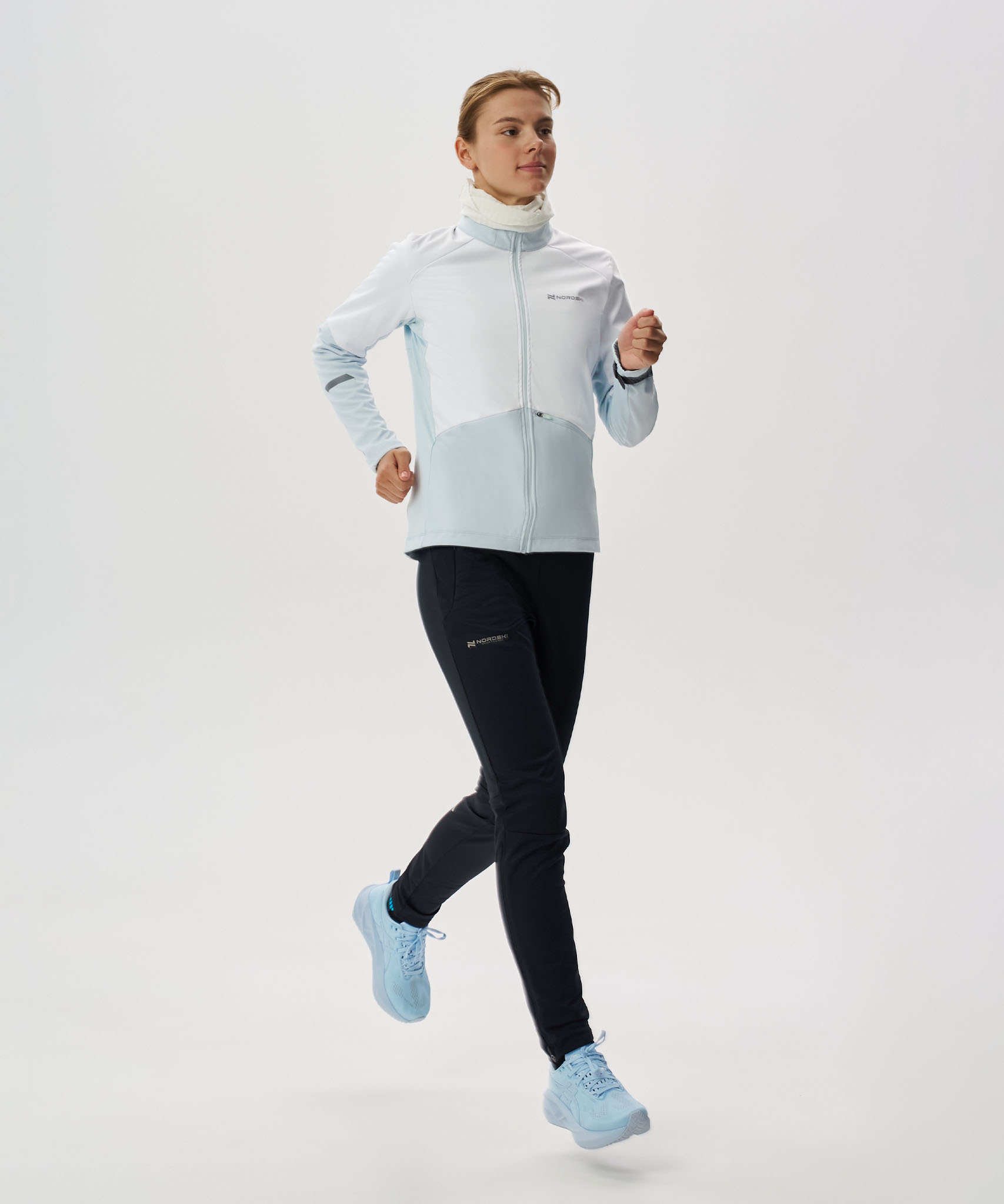 Тренировочная куртка Nordski Pro 2.0 White/Pearl Blue W