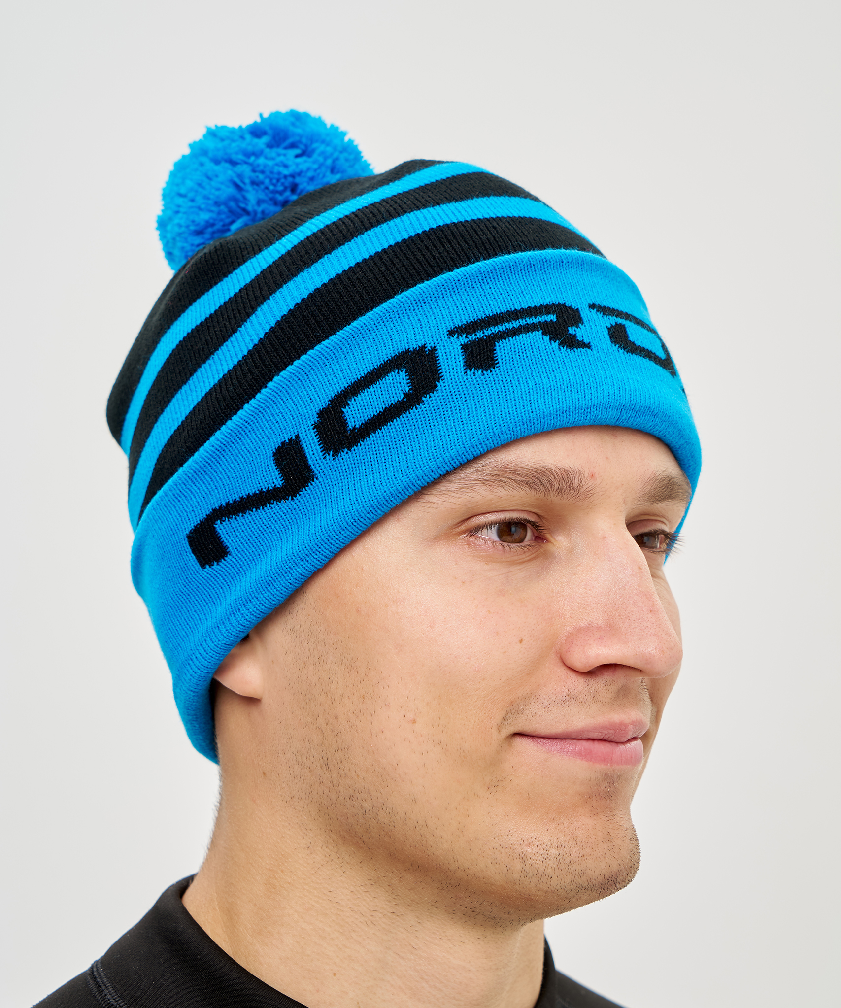 Шапка Nordski Winter Black/Light Blue