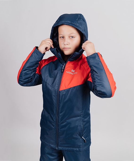 Утепленная куртка NORDSKI Kids Premium-Sport Red/Dark Navy