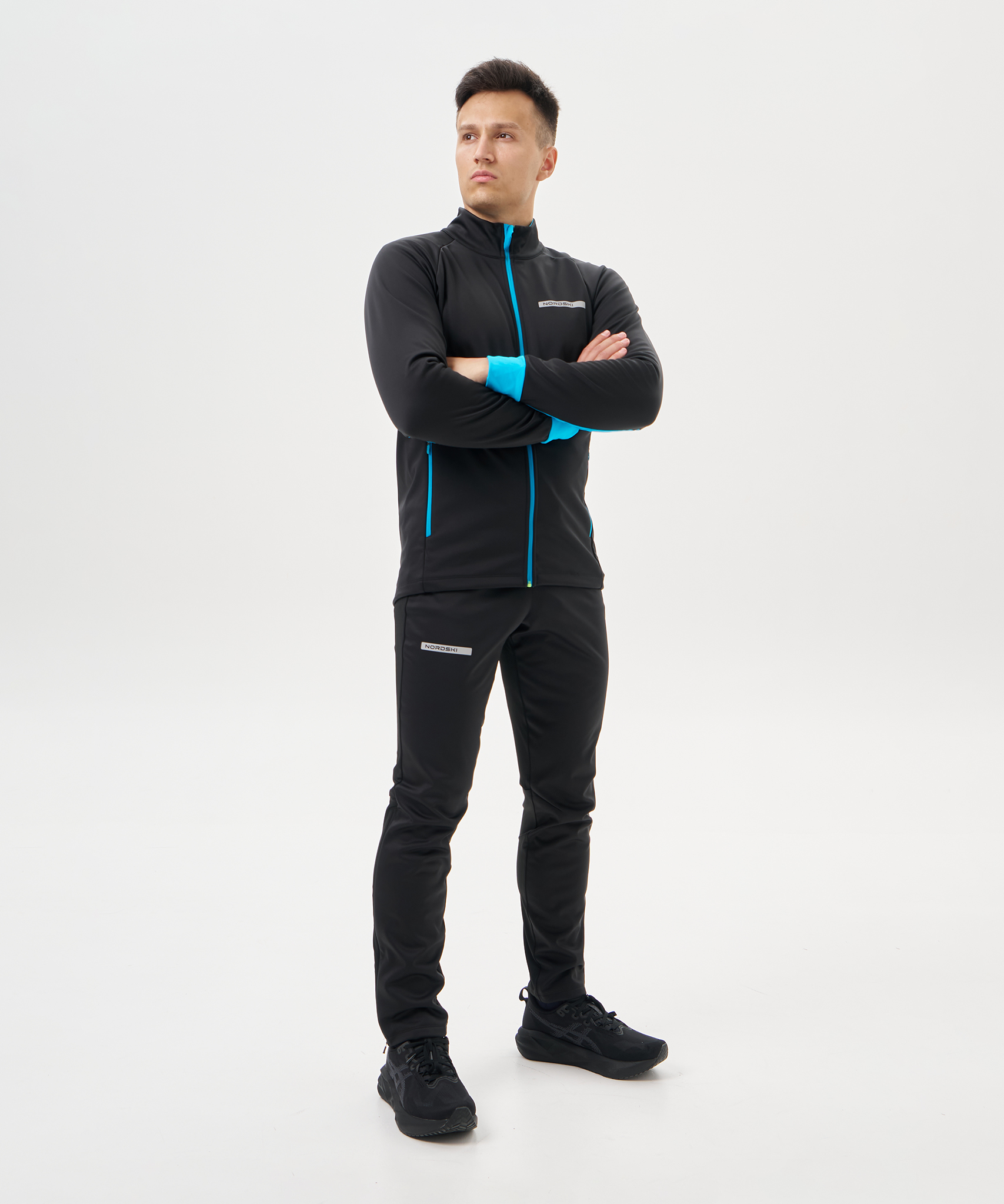 Тренировочная куртка Nordski Core Black/Breeze