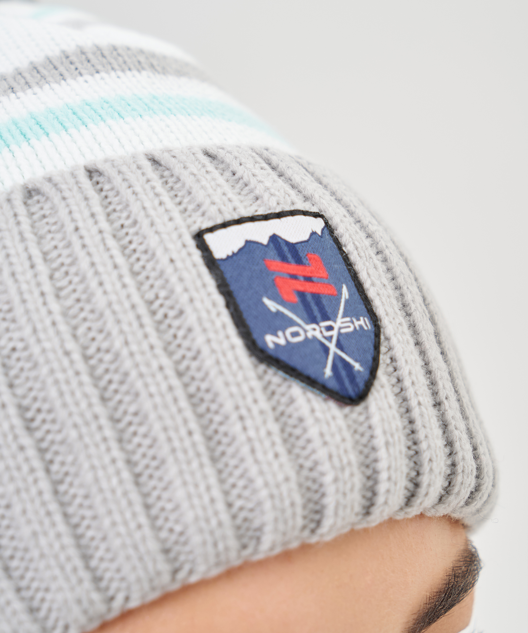 Шапка Nordski Severe White/Grey