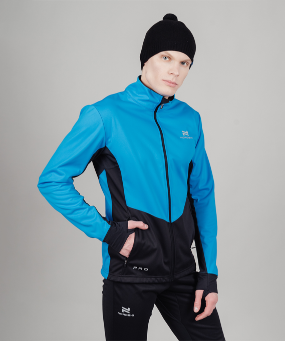 Тренировочная куртка Nordski Pro Light Blue/Black