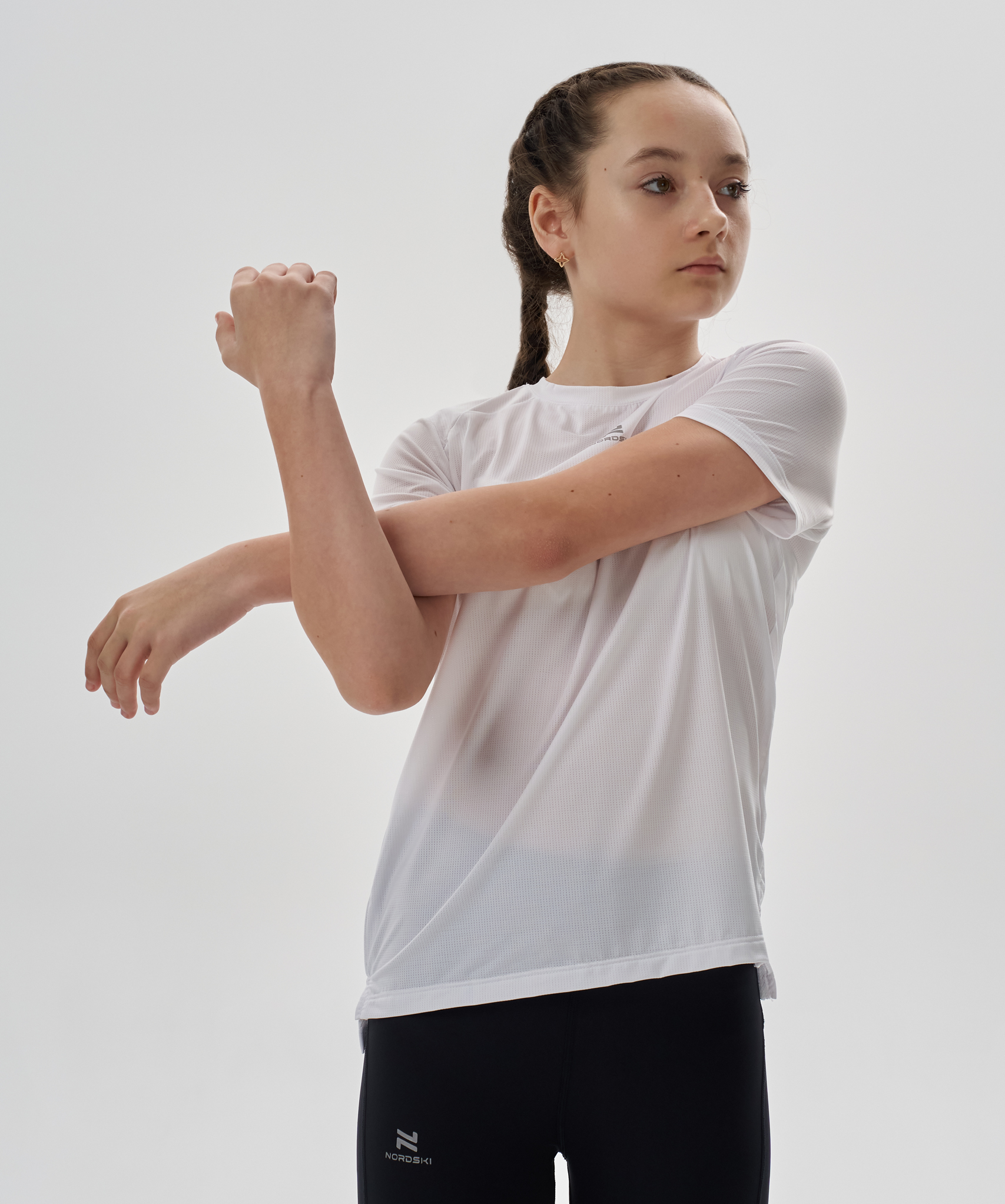 Футболка Nordski Jr. Run 2.0 White