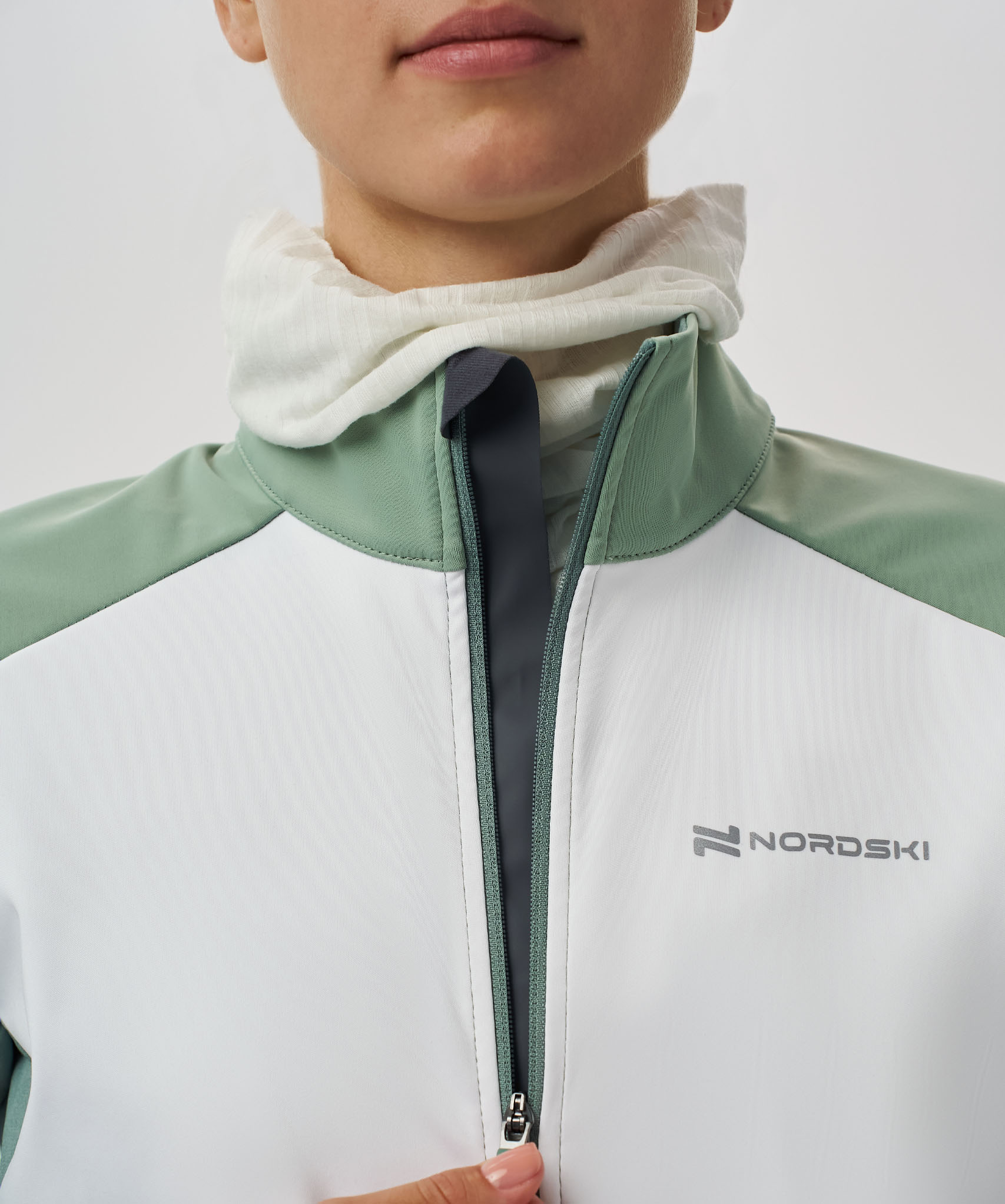 Тренировочная куртка Nordski Pro 2.0 Ice Mint/White W