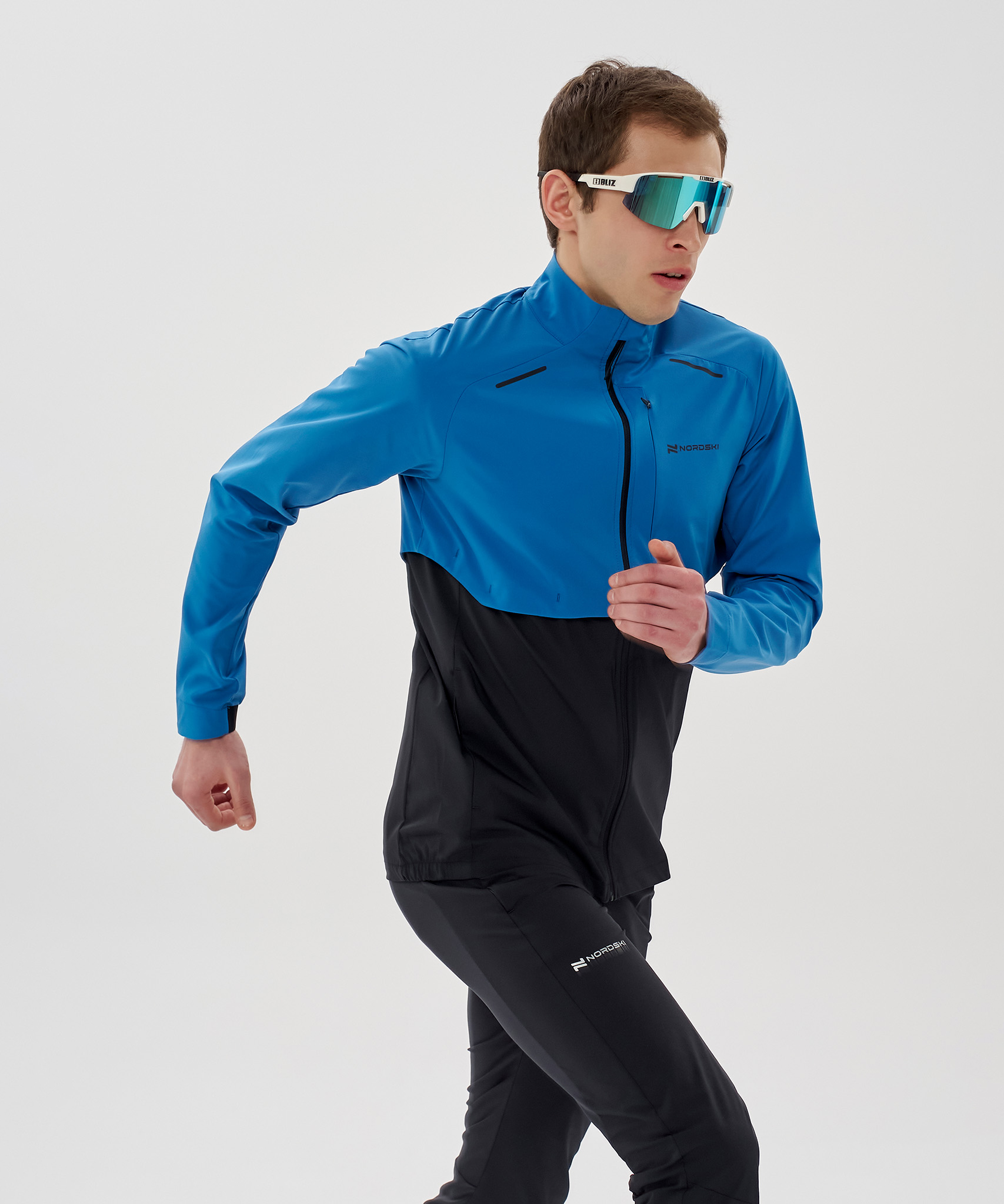 Ветровка Nordski Pro Energy Running Sea/Black