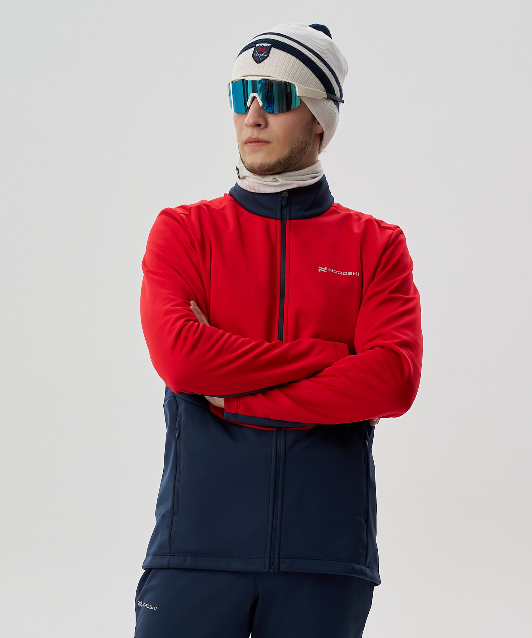 Тренировочная куртка Nordski Advance Red/Titan