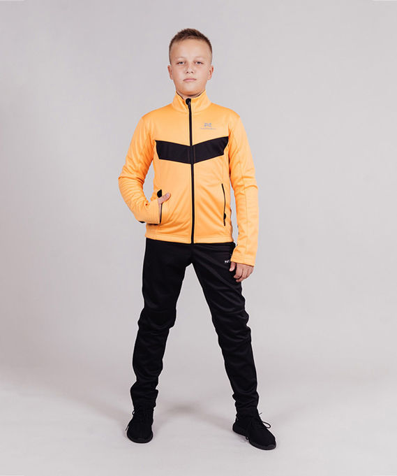 Разминочная куртка Nordski Jr.Base Orange/Black