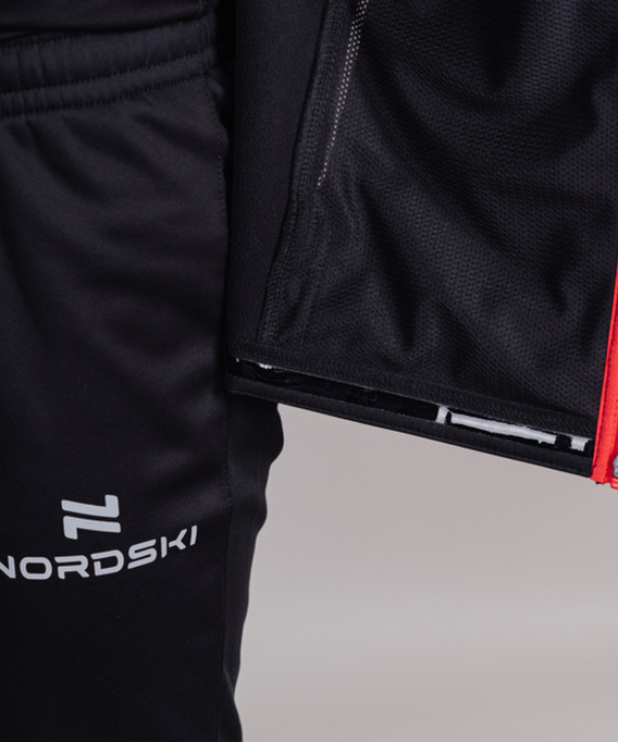 Разминочная куртка Nordski BASE Black/Red